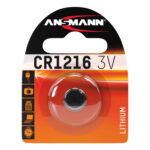 Piles lithium boutons ANSMANN CR 1216 3 V Lithium