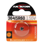 ANSMANN SR60 / SR621 / 364 Pile bouton à l'oxyde d'argent 1,55 V