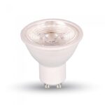VT-2886D LED Spotlight - 7W GU10 Plastic With Lens 4500K Dimmable 38°