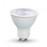VT-2889 LED Spotlight - 8W GU10 SMD White Plastic Lens 38° 6400K