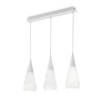 Ideal Lux Suspension Wave sp3 blanc 60w max