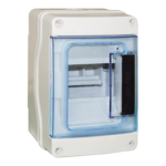 EUR'OHM COFFRET 4 MOD.IP65 OPERCULES