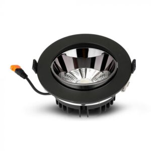 VT-2-13 10W LED REFLECTOR COB DOWNLIGHT BLACK HOUSING LED BY SAMSUNG 4000K