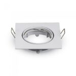 VT-779SQ GU10 Fitting Square Movable White