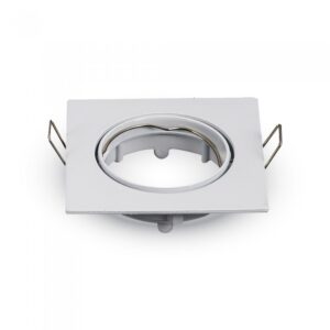 VT-779SQ GU10 Fitting Square Movable White