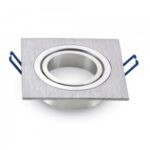 VT-782SQ 1*GU10 Fitting Square Aluminium Brush