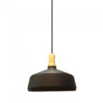 VT-7545 Modern Pendant Light Black Wooden Top