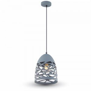 VT-7200 Pendant Light Matt Grey With Matt Grey
