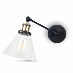 VT-7143 Wall Lamp W/V Cone Shape Glass Ф140мм