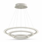 VT-70-3D 70W Soft Light Chandelier Slim 3 Ring Dimmable 4000K