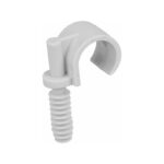 Clips de tube diam 25 + cheville