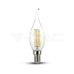 VT-1995 BULB LED 4W E14 FILAMENT TWIST CANDLE FLAME 4500K