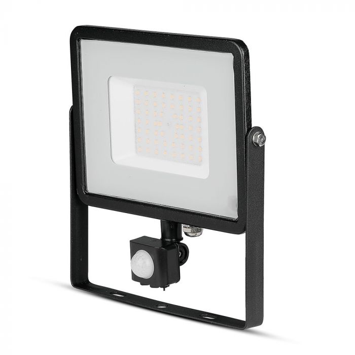 VT-50-S 50W LED Sensor Floodlight SAMSUNG CHIP Cut-OFF Function Black Body 4000K