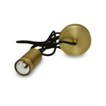 SUSPENSION DOUILLE E27 METAL M009 CYLINDRE BRONZE + CÂBLE 2M