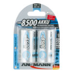 ANSMANN Batterie rechargeable NiMH (1.2V) HR20, capacité 8500mAh, blister de 2