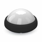 VT-8015 12W Dome Light Fitting Black Body Round 6000K IP65