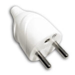 FICHE MALE 16A 2P+T BLANC