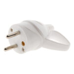 FICHE MALE 2P 6A BLANC/199415