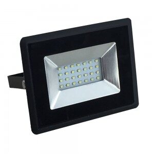 VT-4021 20W LED Floodlight SMD E-Series Black Body 3000K