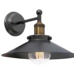 FARO MARLIN APPLIQUE NOIR + OR VIEUX E27 25W