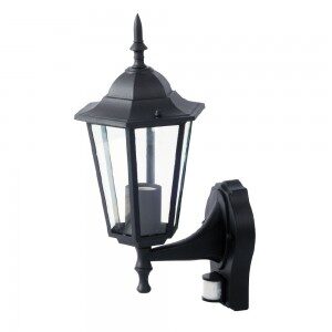VT-751 Wall Lamp With Sensor E27 Matt Black