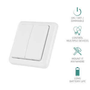 TRUST AWST-8802 DOUBLE WIRELESS WALL SWITCH