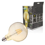 VISION-EL AMPOULE LED E27 G125 FILAMENT 8W DIMMABLE 2700K
