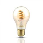 VT-2154 4W E27 LED SPIRAL FILAMENT BULB-AMBER 1800K