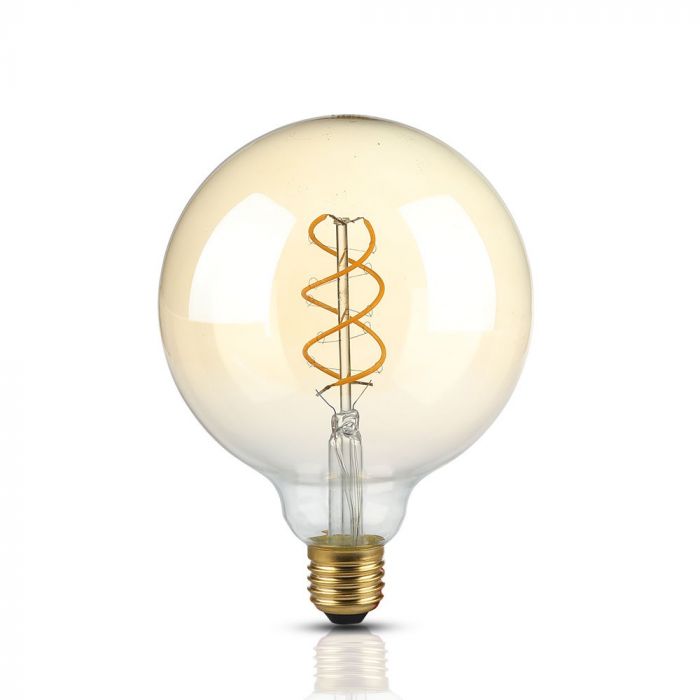 VT-2085D LED BULB G125 5W FILAMENT AMBER GLASS 2200K DIMMABLЕ