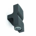 KLAMP APPLIQUE GRIS FONCE 2L GU10 35W