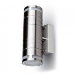 VT-7632 Wall Glass Fitting GU10 Steel Body 2 Way IP44