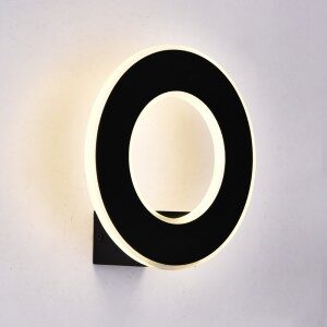 VT-710 9W LED Wall Light Black Body 4000K IP20