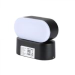 VT-816 6W LED WALL LIGHT 4000K BLACK BODY IP65
