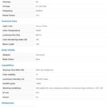 VT-826 6W LED Wall Light Black Body IP65 4000K