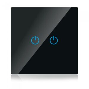 VT-5004 WIFI Touch 2 Way Switch Compatible With Amazon Alexa And Google Home Black