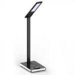 VT-7505 5W LED TABLE LAMP WITH WIRELESS CHARGER BLACK 2700K-6500K WITH ADAPTOR