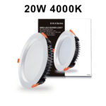 Downlight  20W SMD 4000K  White Body