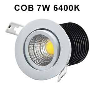 Downlight  7W COB 6000K  White Body