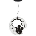 SUSPENSION SPHERE IMCOMPLETE CCT 6000K   Black 50cm