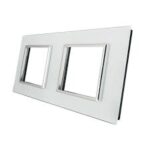 LIVOLO Plaque 2 prises blanches