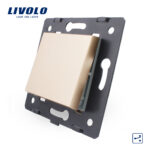 LIVOLO Mécanisme interrupteur à impulsion à bascule ou bouton poussoir champagne