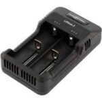 ANSMANN Chargeur pour 1-2 batteries Li-Ion rechargeables (3.6V/3.7V) 26650, 22650, 18650, 18500, 17670, 16340, 14500 etc