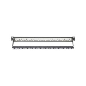 MICRO TECH PANNEAU DE BRASSAGE 19" FTP 24 PORTS NU NOIR