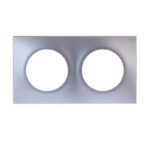 EUR'OHM SQUARE PLAQ SILVER 2P ENTR.71MM
