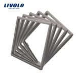 LIVOLO Cadre Décoratif pour prise couleur grise