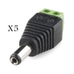 Male DC connector Lot de 5