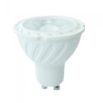 VT-247D LED Spotlight SAMSUNG CHIP - GU10 6.5W Ripple Plastic Lens Cover 110° Dimmable 4000K