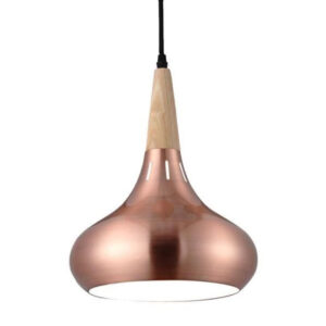 VT-7340 PENDANT LIGHT RED BRONZE CANOPY METAL LAMP SHADE Ф360