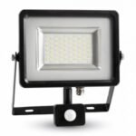 VT-4830 30W LED Sensor Floodlight Black Body SMD 6000K
