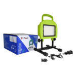VT-4822 20W LED Rechargable Floodlight Green Body SMD 6000K